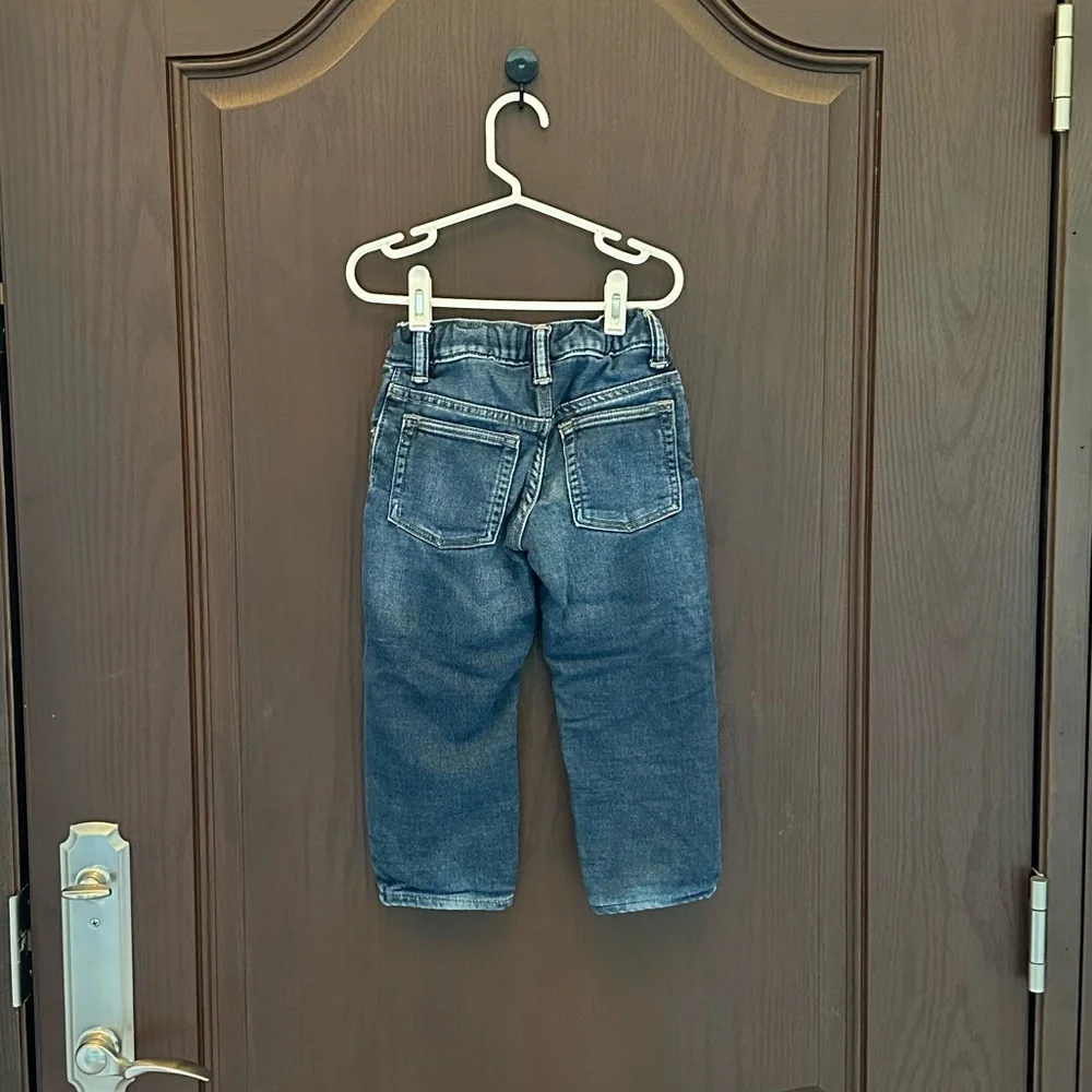 3/$25 GAP Denim Jeans Toddler Boys Size 3 Years Adjustable Waist Straight Leg